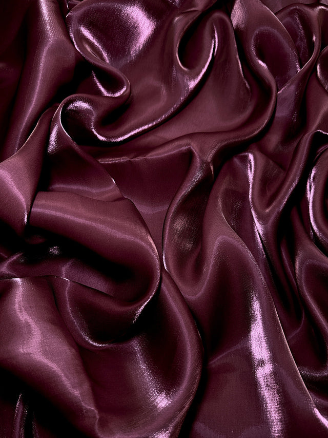 Liquid Shimmery Chiffon Burgundy