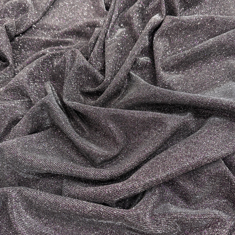 Stretch Metallic Lurex Silver-Purple Iridescent
