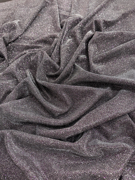 Stretch Metallic Lurex Silver-Purple Iridescent