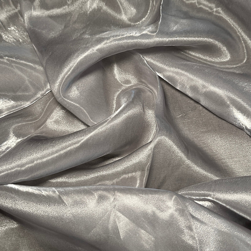 Liquid Shimmery Organza Silver