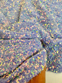 Stretch Sequin Velvet Lavender
