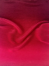 Pleated Knit Red Ombre