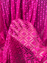 Hot Pink Crochet Hollow Out Knit