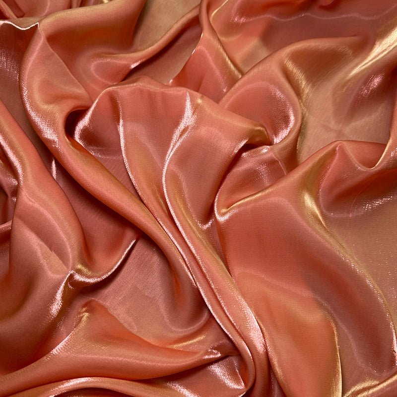 Liquid Shimmery Chiffon Burnt Orange
