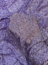 Lavender Bugle Beaded Stretch Mesh