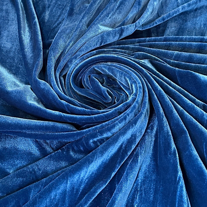 Stretch Velvet Blue Sapphire
