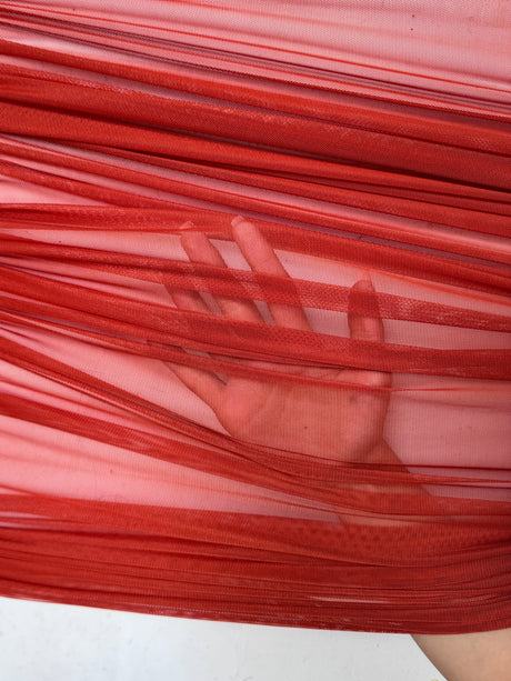 Rust 4-Way Stretch Power Mesh