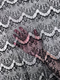 Black French Chantilly Floral Lace