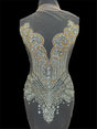 Gold Silver Rhinestone Bodice Applique