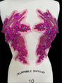 Magenta Rhinestone Applique