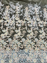 Pearl Beaded Floral Embroidery Lace