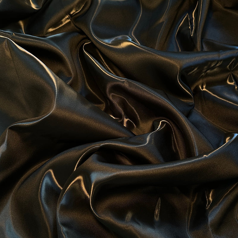 Liquid Bridal Satin Black