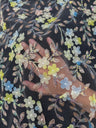 3D Floral Embroidered Tulle Blue Yellow Multicolor