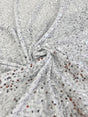 Sequin Velvet Silver White