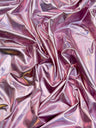 Shiny Pink Coated Spandex Pleather
