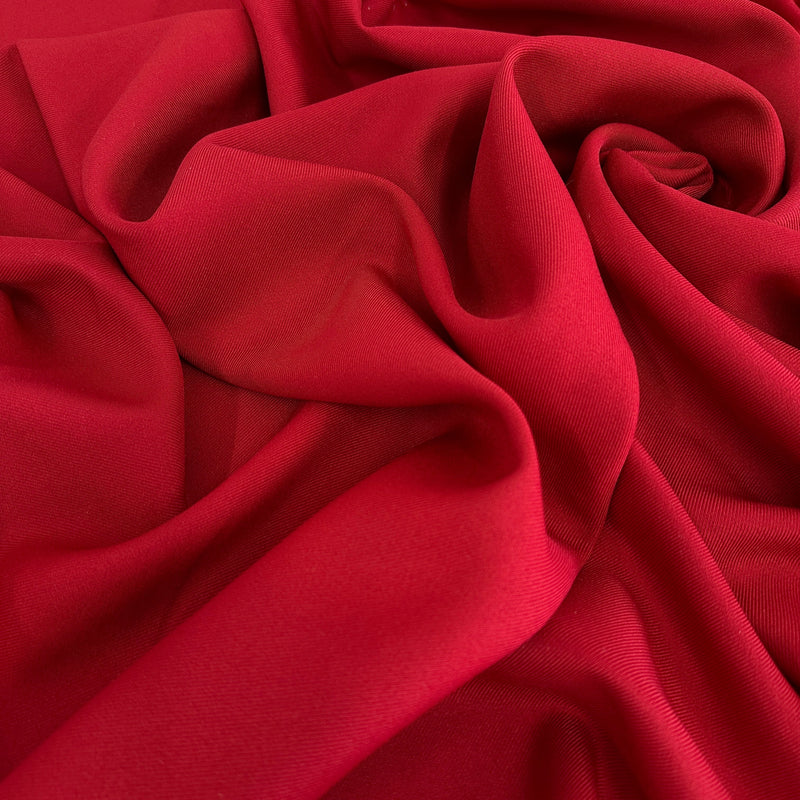 Red Gabardine Twill