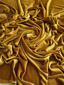 Shimmery Stretch Velvet Gold