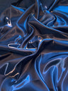 Liquid Bridal Satin Navy Blue