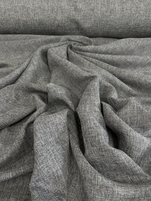 Gray Faux Linen