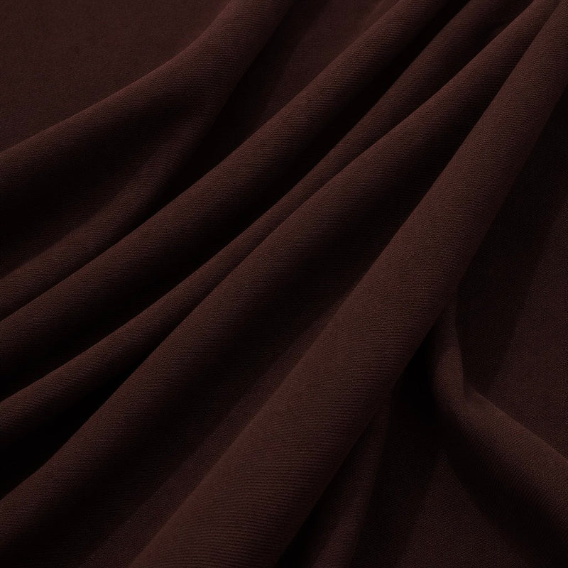 Stretch Twill Denim Look Chocolate Brown