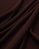 Stretch Twill Denim Look Chocolate Brown