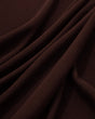Stretch Twill Denim Look Chocolate Brown