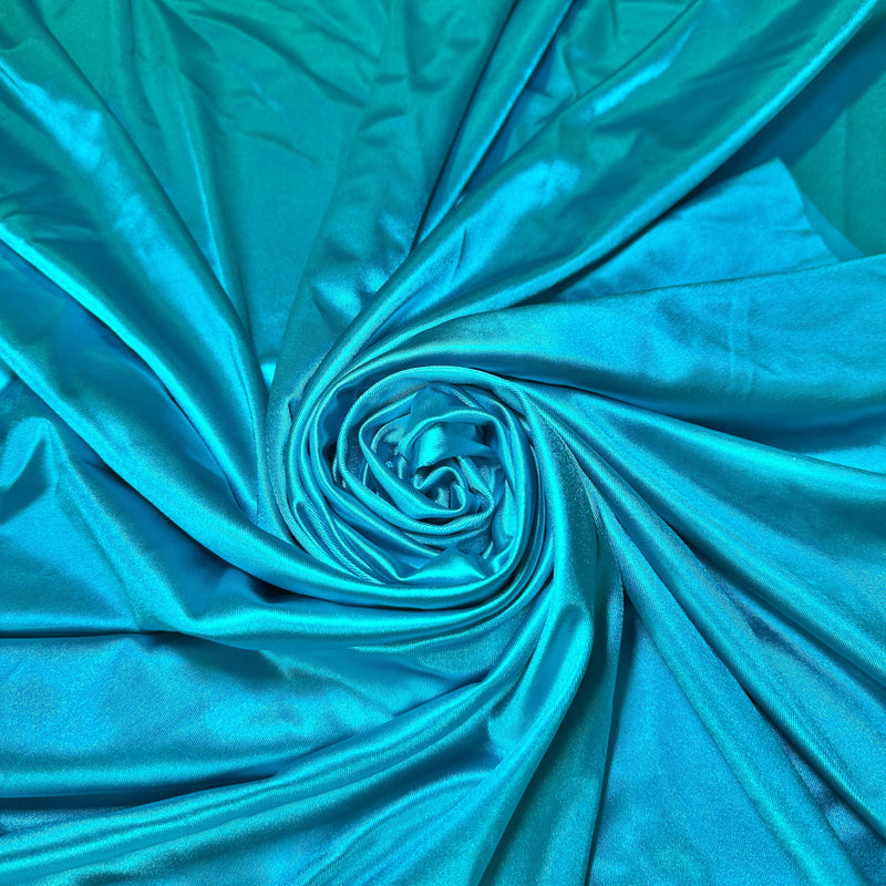 Shiny Nylon Spandex Turquoise