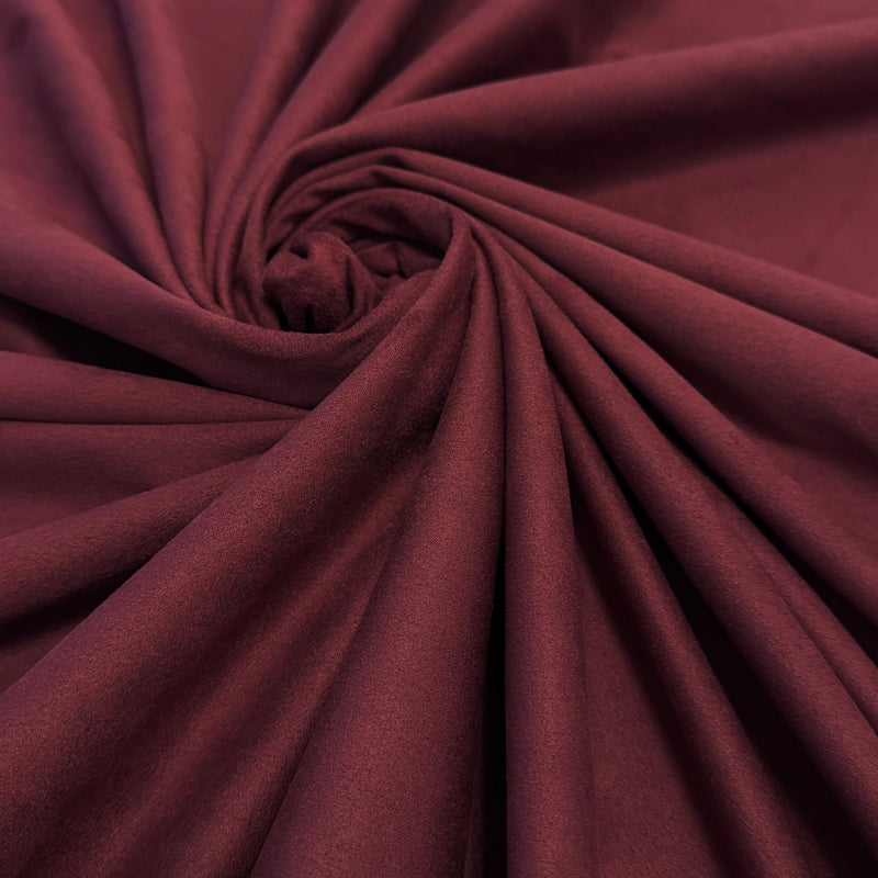 Burgundy 4-Way Stretch Techno Suede