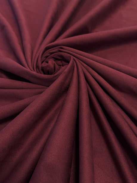 Burgundy 4-Way Stretch Techno Suede