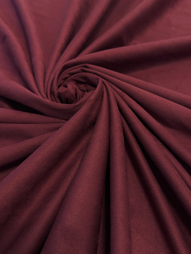 Burgundy 4-Way Stretch Techno Suede