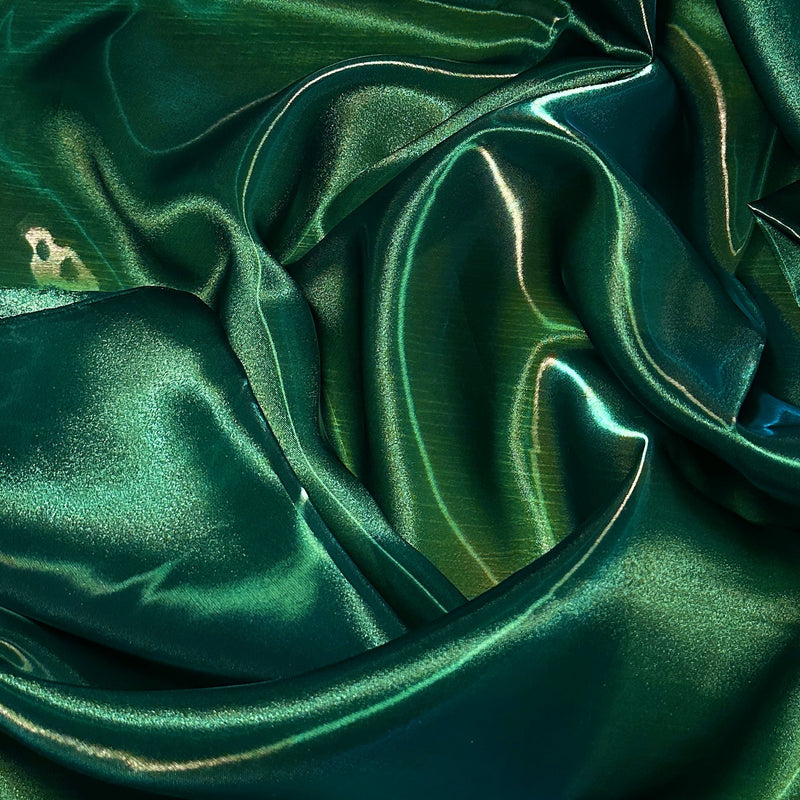 Liquid Shimmery Organza Diamond Green