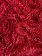 Fringe Sequin on Mesh Red
