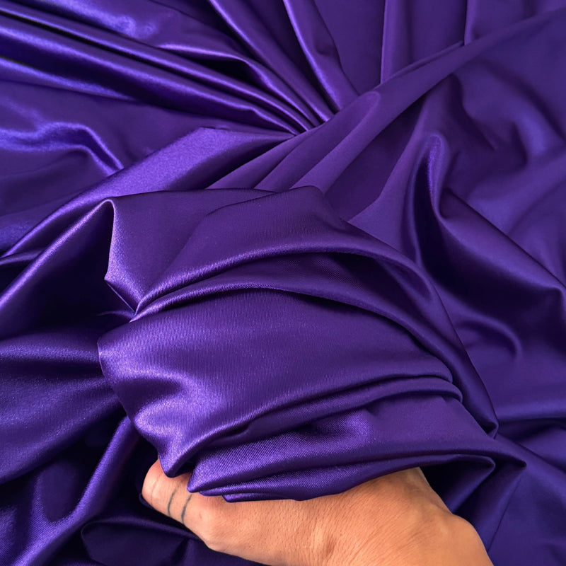 Shiny Nylon Spandex Purple