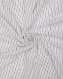 Pinstripe Linen Blend White
