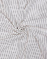 Pinstripe Linen Blend White