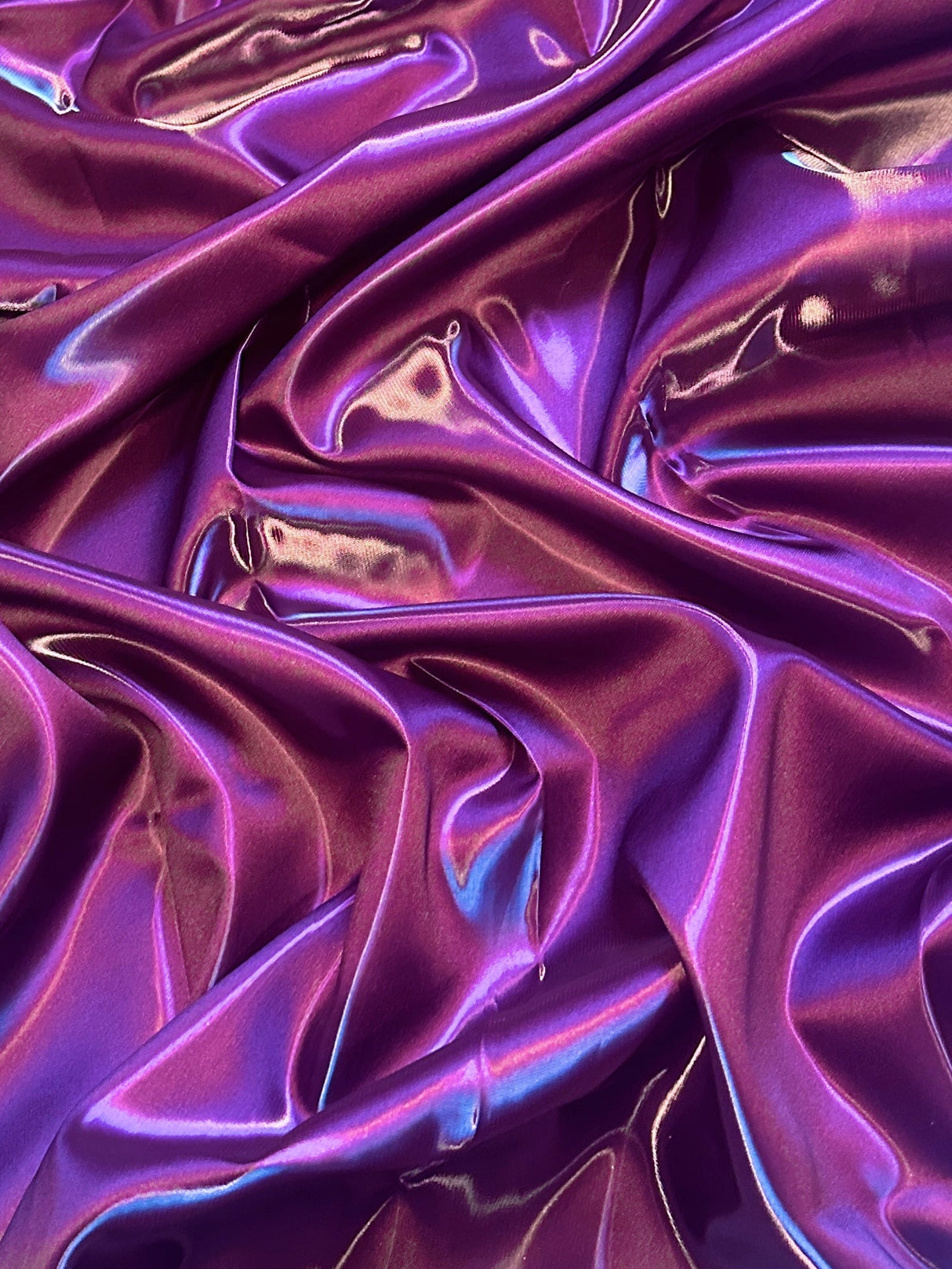 Liquid Bridal Satin Eggplant Purple