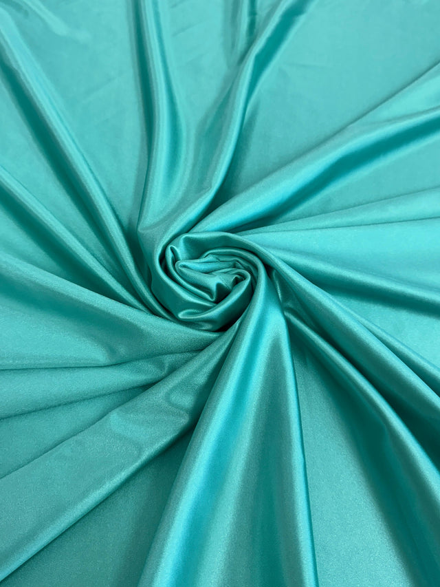 Shiny Nylon Spandex Tiffany Blue