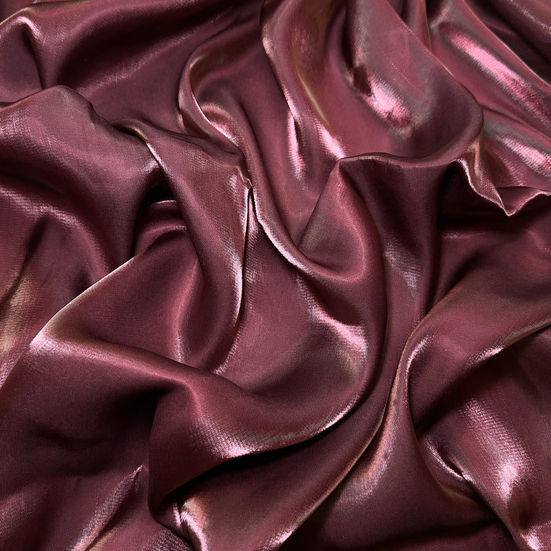 Liquid Shimmery Chiffon Faded Burgundy
