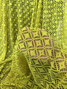 Lime Green Crochet Hollow Out Knit