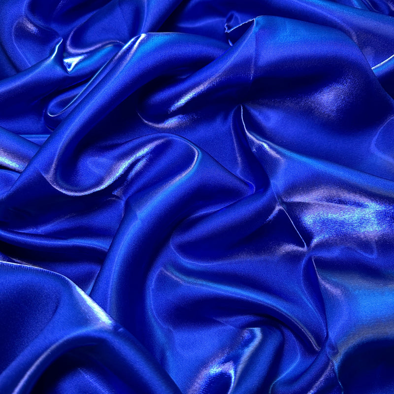 Royal Blue Liquid Bridal Satin