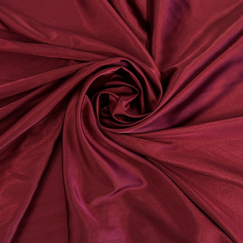 Burgundy Luxury Silky Stretch Satin