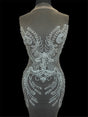 Silver Rhinestone Bodice Appliqué