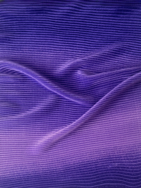 Purple Ombre Pleated Knit
