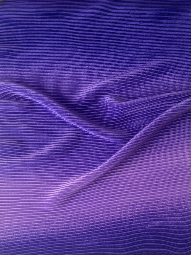 Purple Ombre Pleated Knit
