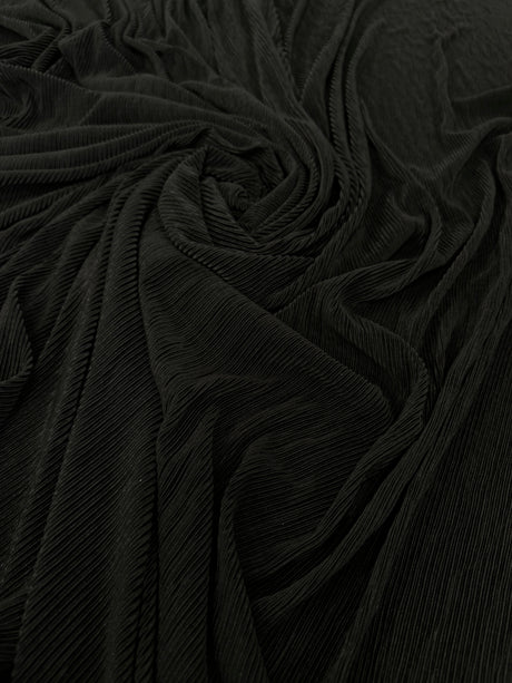 Black Pleated Knit