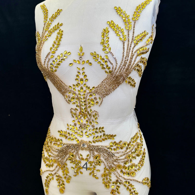 Rhinestone Bodice Applique