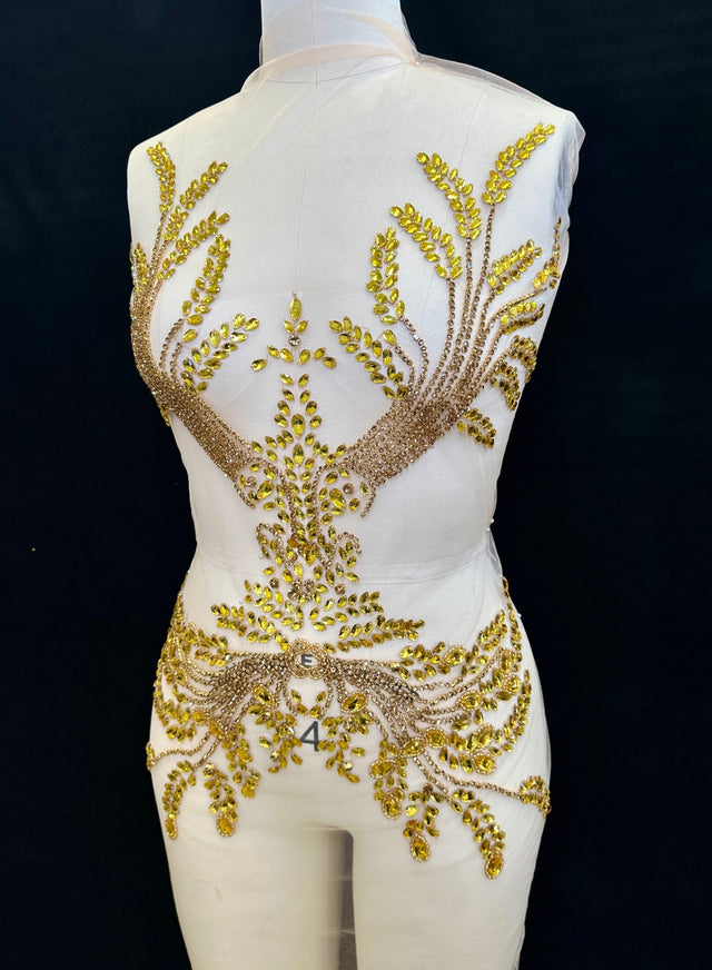 Rhinestone Bodice Applique