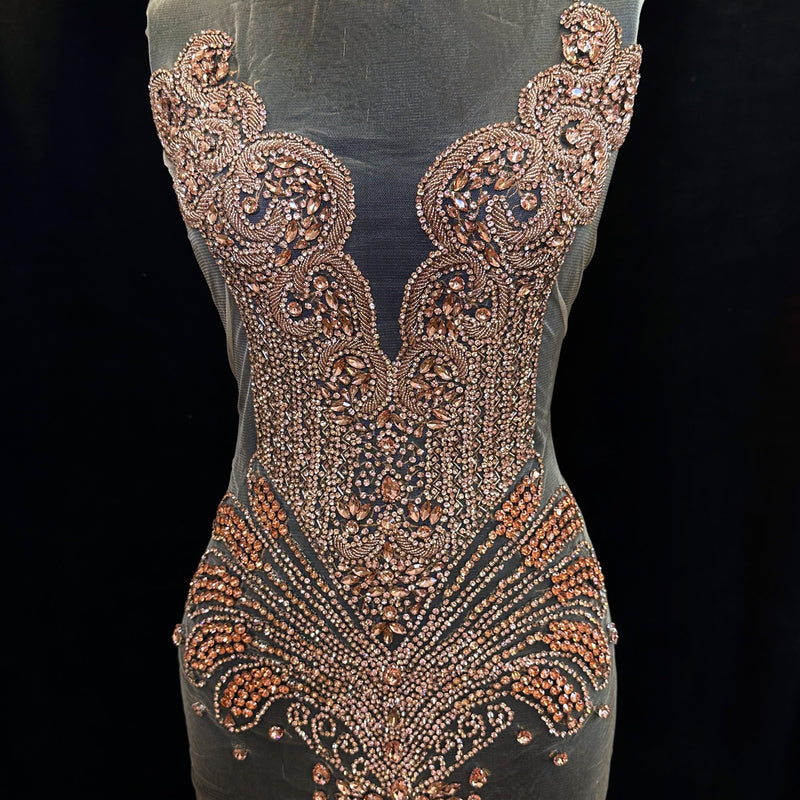 Rhinestone Bodice Applique