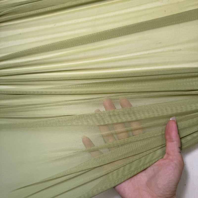 4 Way Stretch Power Mesh Olive Green