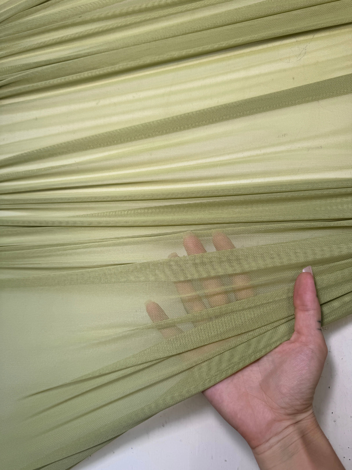 4 Way Stretch Power Mesh Olive Green